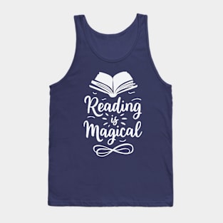 Reading Is Magical. Book Lover Tank Top